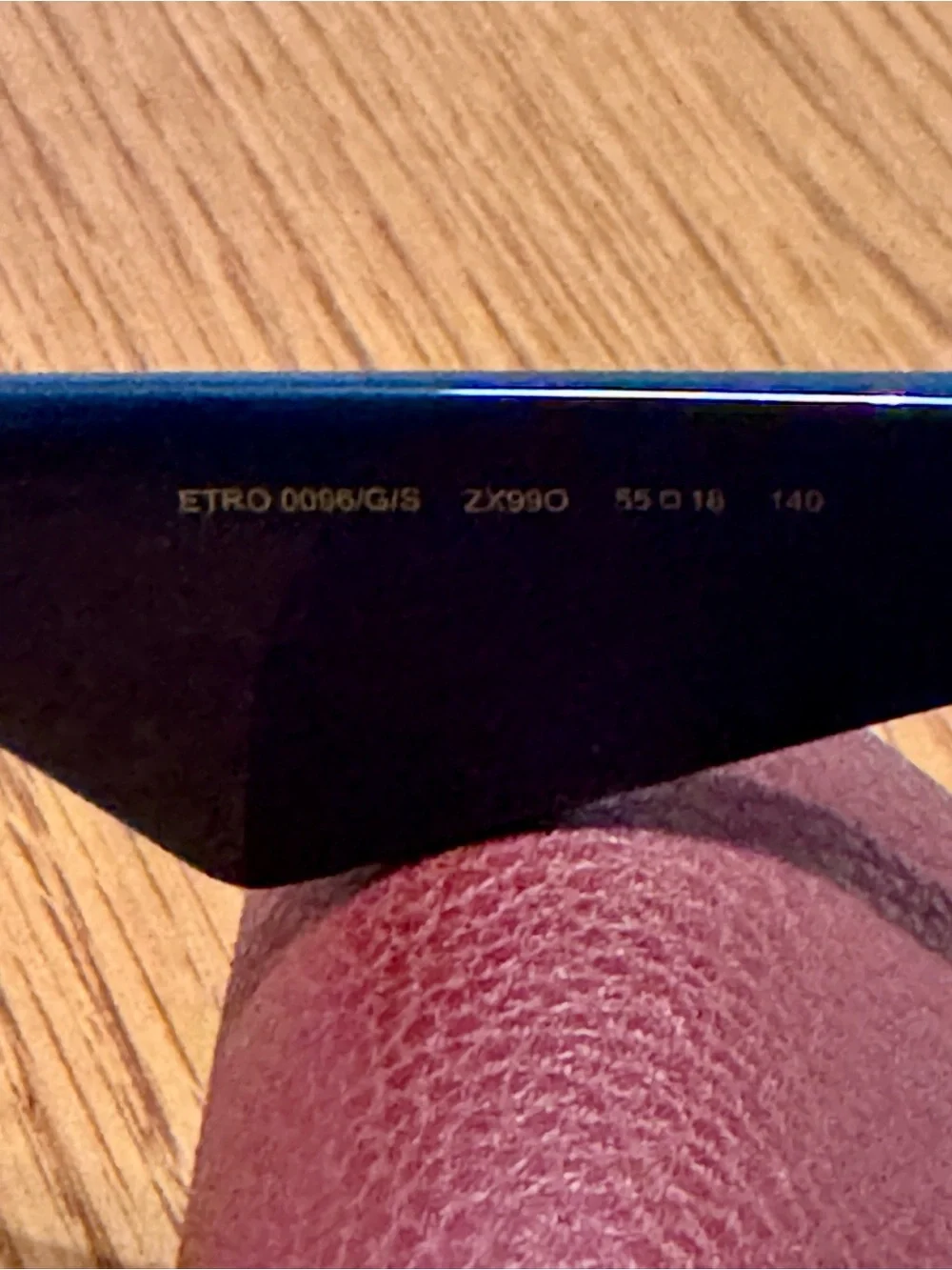 New Etro ETRO0096/G/S 0ZX99O Blue and Light Blue Cat-Eye Sunglasses Authentic